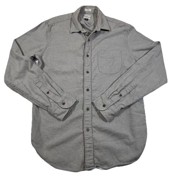 J. Crew Other - J. Crew Chamois Style Brushed Cotton Button Up Shirt Slim Fit Men's Medium